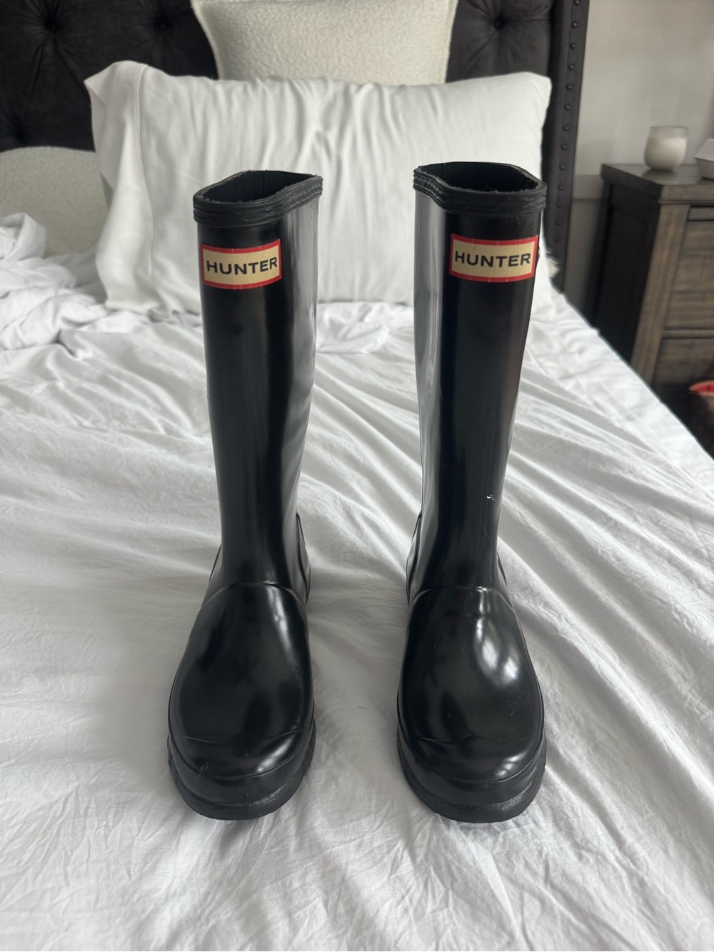 Hunter Black Kids Rain Boots